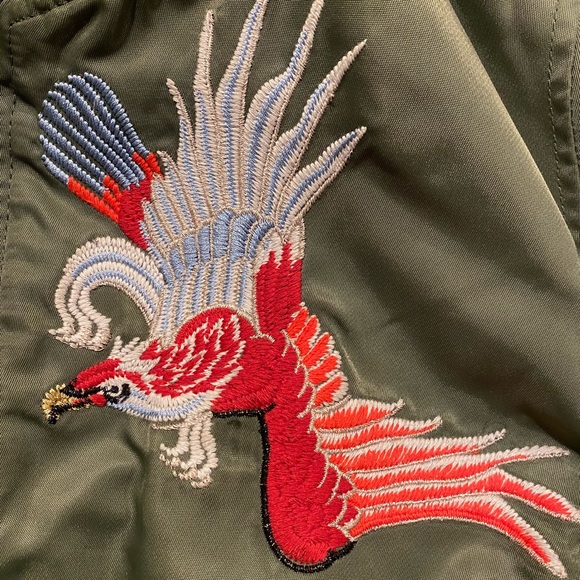 **LIKE NEW** REPLAY Embroidered Bomber Jacket with Patchwork. Size M. - Picture 5 of 9